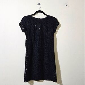 Loft Lace Overlay Sheath Dress